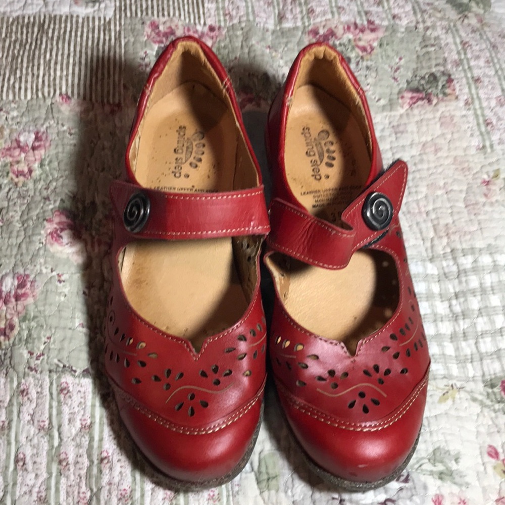 Brick Red leather shoes